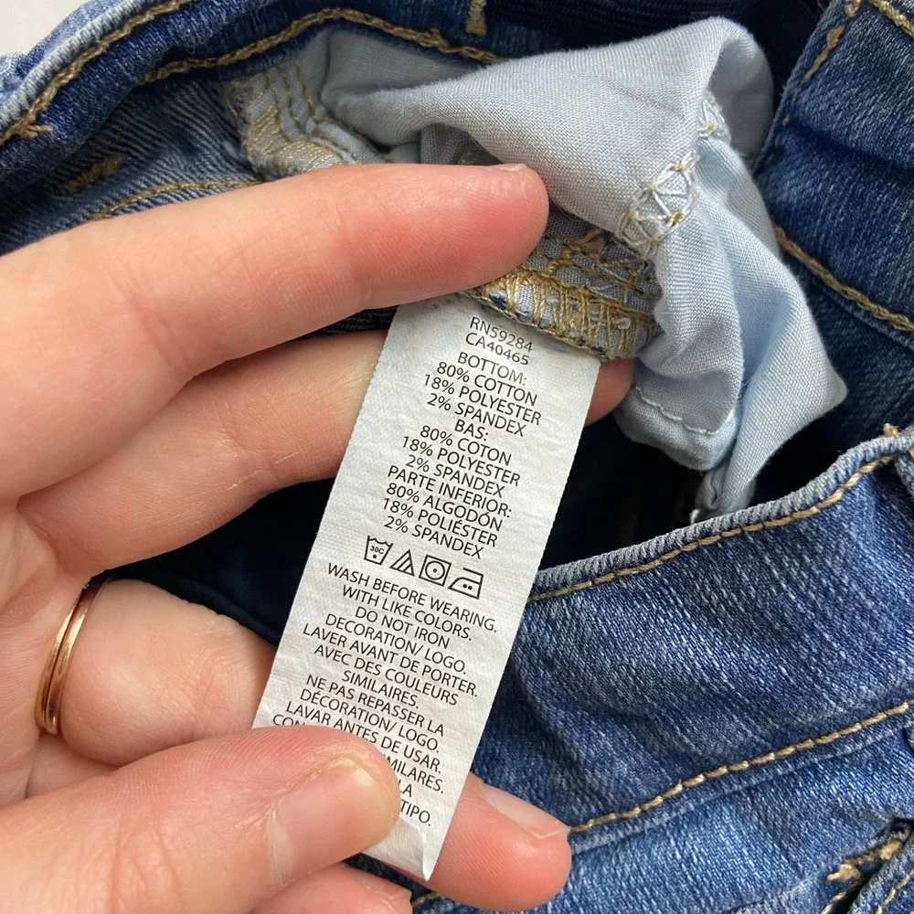 The Children's Place blue medium wash skinny slim stretch cotton jeans pants 6/7